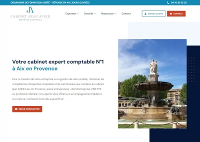 Création d&rsquo;un site WordPress pour le Cabinet Jean AVIER